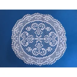 2X CENTROTAVOLA CENTRINO SOTTOPIATTO PER DECORAZIONI BOMBONIERE CENTRINO ROTONDO