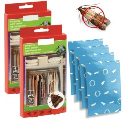 2X CONFEZIONI TRAPPOLA ADESIVA TARME CIBO E INSETTI PER MOBILI E ARMADI 8 FOGLI