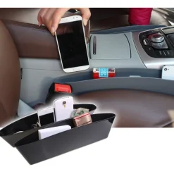 2X CONTENITORE ORGANIZER PORTAOGGETTI LATERALE PER SEDILI SVUOTA TASCHE DA AUTO
