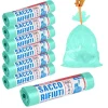 7X ROTOLI SACCHETTI BUSTE SPAZZATURA 40LT 55X65CM CHIUSURA LACCETTO VERDE 105PZ