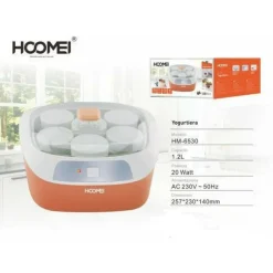 YOGURTIERA ELETTRICA 6 VASETTI MACCHINA YOGURT FRUTTA DOLCI GELATO HOOMEI HM6530