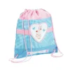 ZAINETTO MODELLO SAKKY BAG HOLLY HOBBIES 35 x 40 CM ROSA E AZZURRO