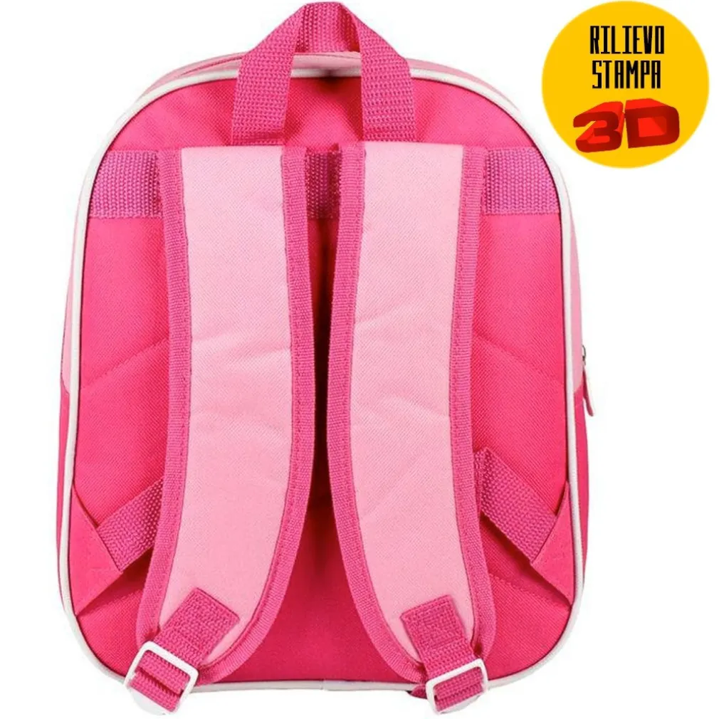 ZAINETTO PRINCIPESSE DISNEY BELLE CENERENTOLA STAMPA 3D BAMBINE SCUOLA ASILO