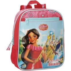 ZAINETTO SCUOLA ELENA DI AVALOR 28 CM ZAINO ASILO BAMBINE ROSSO AZZURRO