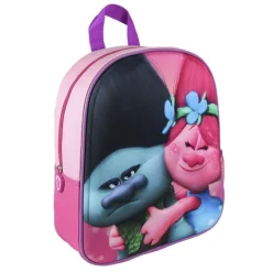 ZAINETTO TROLLS STAMPA RILIEVO 3D BAMBINE SCUOLA ASILO MATERNA TEMPO LIBERO