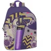 ZAINO AMERICANO COMIX FLASH SCUOLA COLORE VIOLA FANTASIA 30x41x17 CM