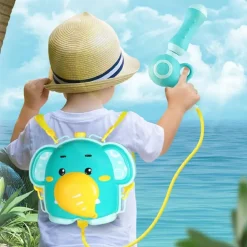 ZAINO CON PISTOLA AD ACQUA ELEFANTE PER ESTATE PISCINA SPIAGGIA GIOCHI BAMBINI