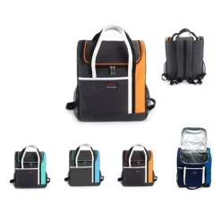 ZAINO FRIGO TERMICO CON MANICO BICOLOR 20LT 32X17X37CM VIAGGI MARE PICNIC 15409