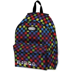 ZAINO KOOKIE GUT COLOR FANTASIA MULTICOLOR IMBOTTITO SCUOLA TEMPO LIBERO UNISEX