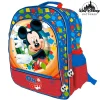 ZAINO MICKEY MOUSE 4 CERNIERE STAMPA PLASTIFICATA SCUOLA BAMBINI ELEMENTARI 41CM