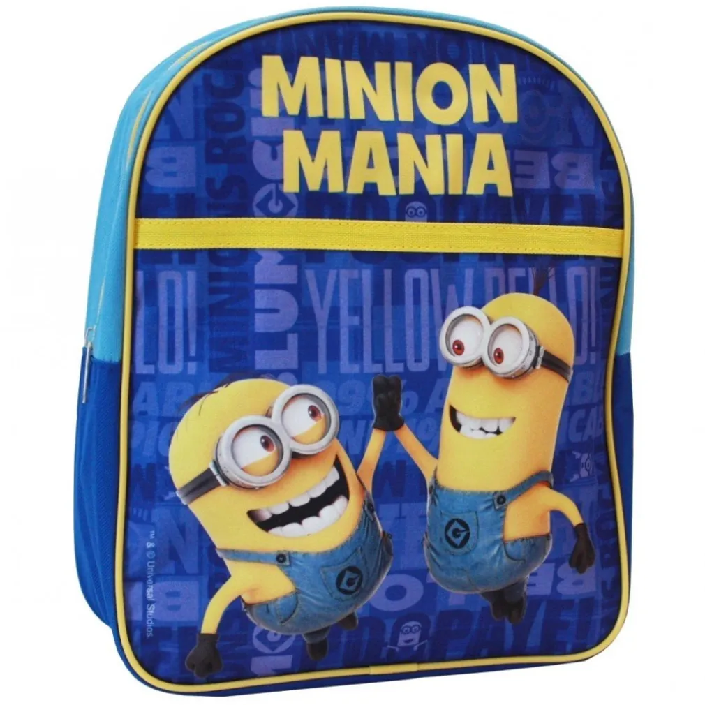 ZAINO MINIONS CATTIVISSIMO ME COLORE BLU BAMBINI ASILO TEMPO LIBERO ELEMENTARI