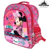 ZAINO MINNIE 4 CERNIERE STAMPA PLASTIFICATA SCUOLA BAMBINE ELEMENTARI 41 CM