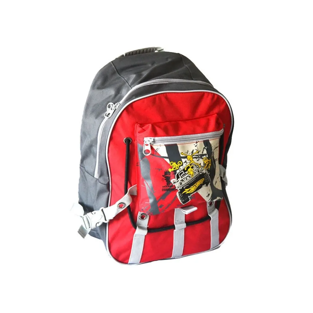 ZAINO PER SCUOLA GITA TEMPO LIBERO ESCURSIONI HOT WEELS TESSUTO ERGOMONICO