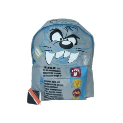 ZAINO SCUOLA AMERICANO IN TESSUTO CON CHIUSURA A ZIP LOONEY TUNES TAZMANIA