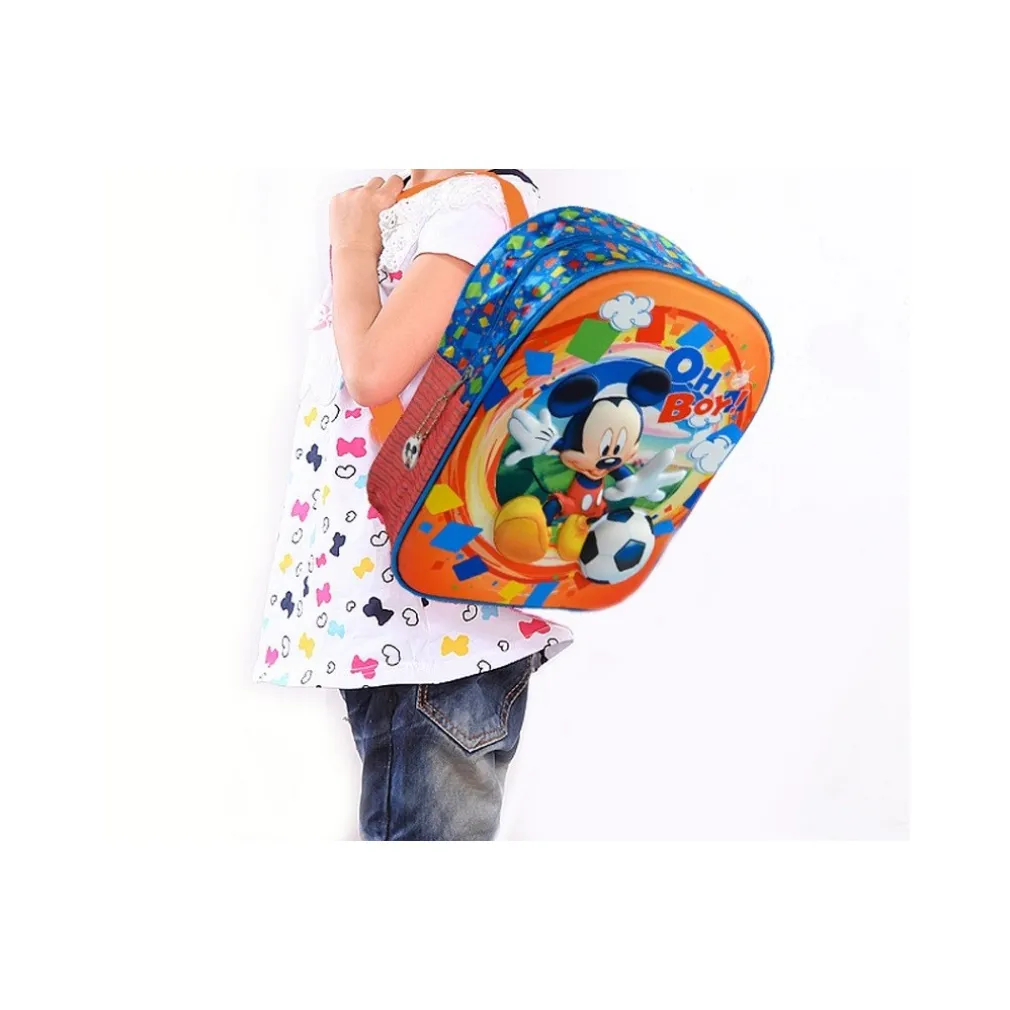 ZAINO SCUOLA ASILO ELEMENTARE ZAINETTO 28X10X32CM DISNEY MICKEY MOUSE 3D TOPOLINO