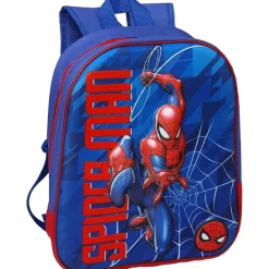ZAINO SCUOLA ASILO ELEMENTARE ZAINETTO 32 CM SPIDERMAN 3D CON CHIUSURA A ZIP