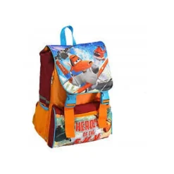 ZAINO SCUOLA ESTENSIBILE DISNEY PLANES IN TESSUTO CON SPALLACCI IMBOTTITI