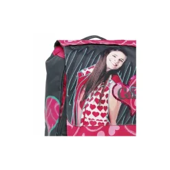 ZAINO SCUOLA ESTENSIBILE CATA MODELLO RICAMATO CON RILIEVI SU TESSUTO