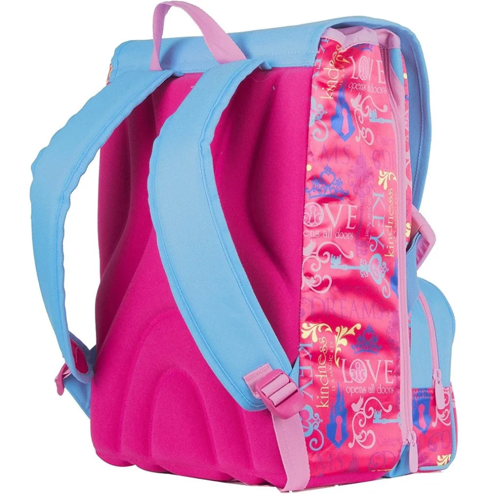 ZAINO SCUOLA ESTENSIBILE PRINCIPESSE DISNEY CARTELLA BAMBINE