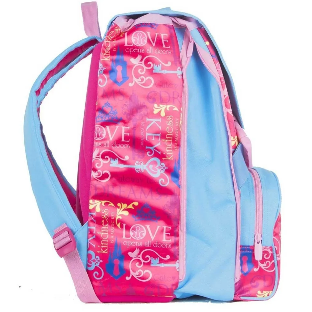 ZAINO SCUOLA ESTENSIBILE PRINCIPESSE DISNEY CARTELLA BAMBINE