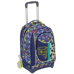 ZAINO SCUOLA RAGAZZI TROLLEY 3IN1 NEW JACK WIDGET CON CARRELLO RIMOVIBILE