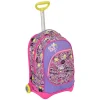 ZAINO SCUOLA RAGAZZI TROLLEY 3IN1 JACK SJ CON CARRELLO RIMOVIBILE ROSA