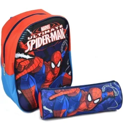 ZAINO ZAINETTO ASILO SPIDERMAN + ASTUCCIO TOMBOLINO KIT SCUOLA BAMBINI
