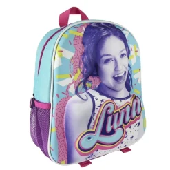 ZAINO ZAINETTO SOY LUNA CON RILIEVO 3D BAMBINE SCUOLA ASILO ELEMENTARI MATERNA