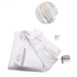 ZANZARIERA ADESIVA PER FINESTRE 150 X 250 CM BIANCO TENDA BALCONE TERRAZZO 12773