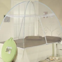 ZANZARIERA LETTO PIEGHEVOLE TRASPIRANTE FACILE DA INSTALLARE ZANZARE 180X200 CM