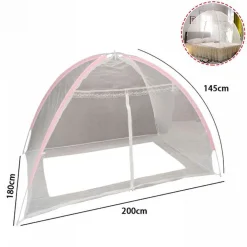 ZANZARIERA LETTO PIEGHEVOLE TRASPIRANTE FACILE DA INSTALLARE ZANZARE 180X200 CM