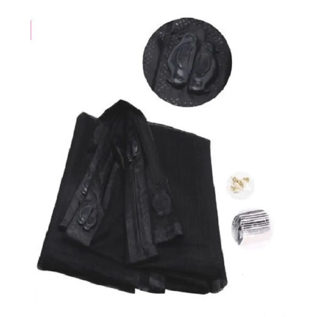 ZANZARIERA MAGNETICA PER PORTE 150X250CM NERA TENDA BALCONE TERRAZZO PORTA 12773