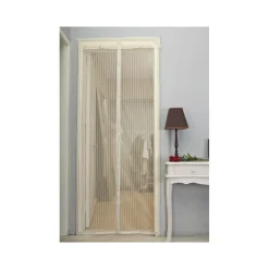ZANZARIERA MAGNETICA UNIVERSALE 120 X 220 CM MAGNETI TENDA COLORE PANNA BEIGE
