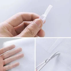 ZANZARIERA PER FINESTRA TENDA ADESIVA TELO ANTI ZANZARE INSETTI BIANCA 150X150CM