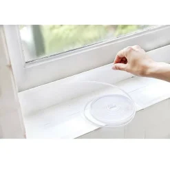 ZANZARIERA PER FINESTRA TENDA ADESIVA TELO ANTI ZANZARE INSETTI BIANCA 150X150CM