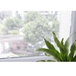 ZANZARIERA PER FINESTRA TENDA ADESIVA TELO ANTI ZANZARE INSETTI BIANCA 150X150CM