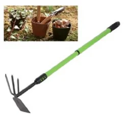 ZAPPA QUADRA TRIDENTE DOPPIA MANICO ALLUNGABILE ATTREZZO GIARDINO 68-94CM 90070